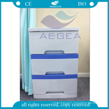 AG-BC001 Avec les cabinets médicaux utilisés en plastique ABS d&#39;hôpital de 3-tiroir